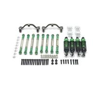 Ricambi Modelli RC Per WPL C14 C24 Per JJRC Per Henglong FY 1/16 Auto Telecomandata Guarnizione Aggiornamento In Metallo Tirante Kit Parti Ammortizzatore Sedile(Green)