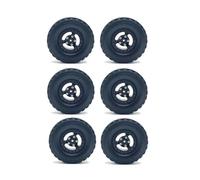 Ricambi Modelli RC Per WPL Per MN Per JJRC Per FeiYu 1/12 1/16 RC Crawler Car Truck Parti Di Aggiornamento Ruote Con Morsetto Per Pneumatici In Metallo 6WD(Black)