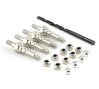 Ricambi Modellini RC Per Arrma Per Kraton Per Typhon Per Outcast Per Infraction Supporti Ammortizzatori Anteriori E Posteriori In Acciaio Al Carbonio Parti Riparazioni Auto RC(Silver)