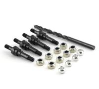 Ricambi Modellini RC Per Arrma Per Kraton Per Typhon Per Outcast Per Infraction Supporti Ammortizzatori Anteriori E Posteriori In Acciaio Al Carbonio Parti Riparazioni Auto RC(Black)