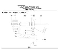 Ricambi Originali Insaccatrici Reber da 3 / 5 / 8 / 10 / 12 Kg indici15