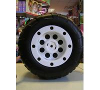 RICAMBI PEG PEREGO RUOTA ANTERIORE PER CORRAL T-REX 12 VOLT BIANCO