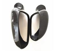 Ricambi per auto 1 Pair Car Carbon Fiber Style Side Mirror Cover For VW For Golf 4 MK4 For Passat B5 For Jetta For Rearview Housing Auto Accessories(Big Left Small Right)