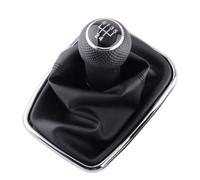 Ricambi per auto Compatibile Con Per Golf 4 2003 2004 2005 2006 2007 2008 Car Styling 5 6 Per Velocità Pomello Del Cambio Leva Del Cambio Adattatore Cuffia(Silver,5Speed)