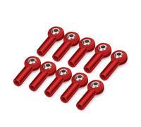Ricambi per Auto RC per Axial SCX10 II D90 D110 per Tamiya CC01 1/10 RC Auto Barca Aereo Parti Fai da Te Metallo CW M3/M4 Tirante di Collegamento Giunto Sferico estremità(M4 Red 10PCS)