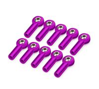 Ricambi per Auto RC per Axial SCX10 II D90 D110 per Tamiya CC01 1/10 RC Auto Barca Aereo Parti Fai da Te Metallo CW M3/M4 Tirante di Collegamento Giunto Sferico estremità(M4 Purple 10PCS)