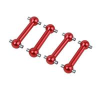Ricambi per Auto RC per Tamiya TT02/TT02D/TT02S/TT-02 1/10 rc Car Crawler per Hobby Albero di Trasmissione Aggiornamento 4 Pezzi Dog Bone Parte Veicolo(Red)