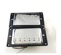 Ricambi Per Chitarra Per Chitarra Elettrica Di Ainico5 Humbucker Si Applicano A Lp. Accessorio Standard Per Chitarra Pickup chitarra (Color : Chrome Black)