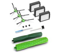 Ricambi per iRobot Roomba Combo j7+/ Combo j9+/ Combo 10 Max: 4 Spazzola Principale, 6 Spazzole Laterali, 4 Filtri HEPA, 6 Sacchetti, 4 Panni (Combo J7/J9/10 Max-10 Pcs)