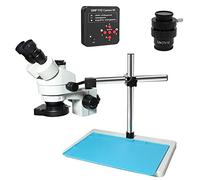 Ricambi per Microscopi da Laboratorio 38MP 1080P VGA HDMI Videocamera USB Simul-Focal 3.5X-90X Zoom continuo Microscopio trinoculare stereo Adattatore CTV Lente di Barlow