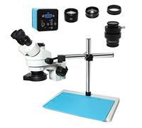 Ricambi per Microscopi da Laboratorio 38MP 1080P VGA HDMI Videocamera USB Simul-Focal 3.5X-90X Zoom continuo Microscopio trinoculare stereo Adattatore CTV Lente di Barlow