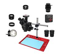 Ricambi per Microscopi da Laboratorio 38MP H_DMI USB Microscopio Fotocamera digitale 3.5X-90X con zoom stereo trinoculare Simul-Focal for la riparazione di gioielli PCB saldatura