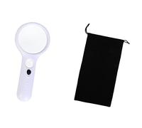 Ricambi per Microscopi da Laboratorio 3x 45x. Lente di ingrandimento del microscopio illuminato portatile con 3 GUIDATO Lettura della lente d'ingrandimento