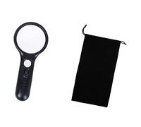 Ricambi per Microscopi da Laboratorio 3x 45x. Lente di ingrandimento del microscopio illuminato portatile con 3 GUIDATO Lettura della lente d'ingrandimento