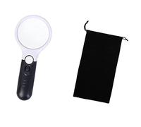 Ricambi per Microscopi da Laboratorio 3x 45x. Lente di ingrandimento del microscopio illuminato portatile con 3 GUIDATO Lettura della lente d'ingrandimento