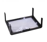 Ricambi per Microscopi da Laboratorio Lente d'ingrandimento 3x con grande lente Fresnel da tavolo A4 lettura portatile a 4 luci LED