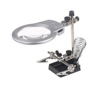 Ricambi per Microscopi da Laboratorio Lente d'ingrandimento for saldatura da tavolo 2.5X 6X con luce a LED Clip ausiliaria di ingrandimento Strumento riparazione for terza mano