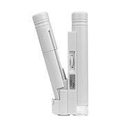 Ricambi per Microscopi da Laboratorio Microscopio portatile 4 0x 80x 100x Mini microscopio tascabile GUIDATO Lampada