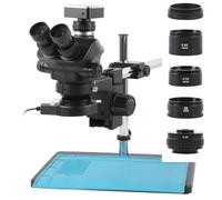 Ricambi per Microscopi da Laboratorio Microscopio stereo trinoculare con zoom continuo 7X-50X 1080P 48MP HDMI USB Videocamera for riparazione saldatura PCB del telefono