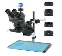 Ricambi per Microscopi da Laboratorio Microscopio stereo trinoculare con zoom continuo 7X-50X 1080P 48MP HDMI USB Videocamera for riparazione saldatura PCB del telefono