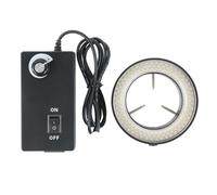 Ricambi per microscopio da laboratorio, 144, 60 LED, 6500 K, 90 V, 240 V, per videocamera stereomicroscopio industriale (144 LED)