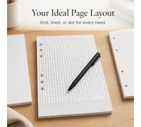Ricambi per Notebook a Fogli Mobili, Carta A5, A6 e A7 con 6 Fori, per agenda