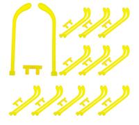 Ricambi per Occhiali, 30 Set in Plastica Gialla per Montaggio | Kit Stanghette Occhiali, Facile Installazione e Rimozione, Design Ergonomico, per Occhiali da Glow Stick DIY