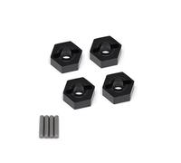Ricambi per RC Compatibile Con ARRMA 3S Per SENTON Per VORTEKS Per Typhon Per Rock Per Granite 1/10 Parti Di Automobili RC 4 Pezzi Adattatore Mozzo Esagonale Ruota In Metallo 14mm(Black)