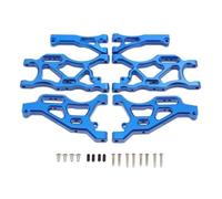Ricambi per RC Compatibile Con ARRMA Per Infraction Per Limitless 6S Per Typhon 6S 1/7 1/8 RC Parti Di Automobili 6 Pezzi Set Di Bracci Di Sospensione Anteriori E Posteriori In Metallo(Blue)