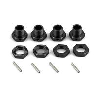 Ricambi per RC Compatibile Con Arrma Per Infraction Per Limitless Per Felony Per Typhon 6S 1/7 1/8 RC Parti Di Automobili Adattatore Mozzo Esagonale Ruota In Metallo Da 17 Mm Con Dado(Black)