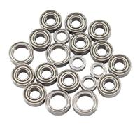 Ricambi per RC Compatibile Con Tamiya Per TT01 Per TT-01 TT01D TT01E TT01R DF02 1/10 RC Auto Parti Di Aggiornamento Accessori 20 Pezzi Kit Cuscinetti A Sfere
