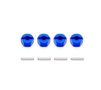Ricambi per RC Compatibile Con Traxxas Per Slash 4x4 Per MJX H16 16207 1/10 RC Parti Di Aggiornamento 12mm Ruota In Alluminio Esagonale Hub Adattatore Spessore Di Montaggio 7mm(Navy blue)