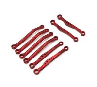 Ricambi per RC Compatibile Con WPL C64 1/16 Telecomando Auto Parti Di Aggiornamento Accessori Di Ricambio Kit Asta Fissa Anteriore Posteriore In Lega Di Alluminio(Red)