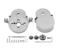Ricambi per RC Compatibile Con WPL D12 D42 1/10 RC Auto Aggiornamenti Parti Accessori Di Ricambio Soffietto Metallico Con Denti In Acciaio 370 Alta Per Motore Ad Alta Velocità(Gray)