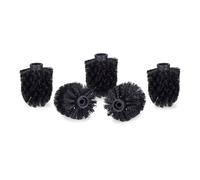 Ricambi per scopino wc Set di spazzole igieniche 20 pz. Nero 9 cm