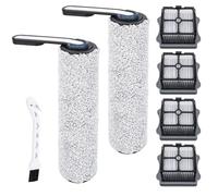 Ricambi per Tineco Floor One S5 / S5 Pro / S5 Pro 2 / S5/ifloor 5 breeze complete,Complete aspirapolvere per liquidi e asciutti Parti di ricambio(2 Spazzole a Rullo+4 Filtri HEPA+1 Spazzola di Pulizia