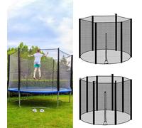 Ricambi per Trampolino, per 6/8 Pali, Rete di Protezione Sicurezza Ricambio Trampolino Elastico(12ft-8 poles)