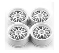Ricambi Pneumatici RC Per Tamiya XV02 Per Traxxas Per Kyosho Per HPI Per HSP Per Sakura Per RedCat 4 Pezzi 52mm 1/10 Drift Mozzi Cerchioni Ricambi Auto RC Accessori(White)