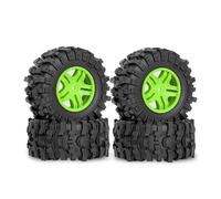 Ricambi Pneumatici RC Per Traxxas Per Stampede Per Rustler Pro117010 Per 2wd/4x4 4 Pezzi Pneumatici All Per Terrain Raid Cerchioni Esagonali 12 Mm Ricambi AUTO RC(Green)