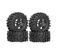 Ricambi Pneumatici RC Per Traxxas Per Stampede Per Rustler Pro117010 Per 2wd/4x4 4 Pezzi Pneumatici All Per Terrain Raid Cerchioni Esagonali 12 Mm Ricambi AUTO RC(Black)