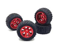 Ricambi RC Compatibile Con MJX Per WLtoys Per RIaarIo Per SCY Per JJRC 1/12 1/14 1/16 1/18 RC Car Upgrade Parts Mozzo Ruota Pneumatici Con Morsetto In Metallo