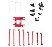 Ricambi RC Compatibile Con TRX4M 1/18 RC Car Upgrade Parts Accessori Di Ricambio Piastra Paramotore In Metallo Set Di Collegamenti Di Sospensione 9736 9749 Rosso