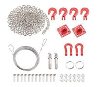 Ricambi RC per Axial per Scx10 per Wraith D90 per Tamiya per Traxxas 1/10 RC Crawler Car Parts Gancio di Traino Catena Staffa Fissaggio