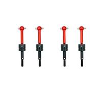 Ricambi RC per Tamiya per TT-01 per TT-02 TA04 1/10 Parti di Aggiornamento per Auto RC in Metallo CVD rc Car Cardan Drive Shaft 53792(Red,4pcs)
