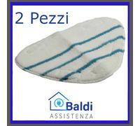 RICAMBIO 2 PEZZI PANNO PULIZIA PER VAPORETTO ARIETE STEAM MOP 4143 4164 4169