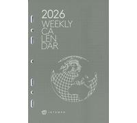 RICAMBIO 2026 CALENDARIO WEEKLY SETTIMANALE Large 14x21,5 cm intempo + Omaggio segnalibro