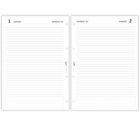 Ricambio agenda giornaliera ESSENTIAL A4 21x30cm - 80gr - 4 fori
