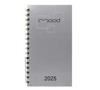Ricambio agenda MOOD spiralato 9.5x17 settimanale 2025 + segnalibro