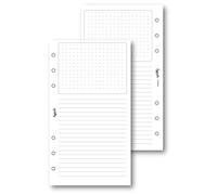 Ricambio agenda organizer dots grid 9,5x17cm 6fori 50fogli