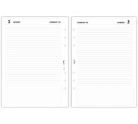 Ricambio agenda organizer giornaliera ESSENTIAL 15x21cm A5 6fori 2026